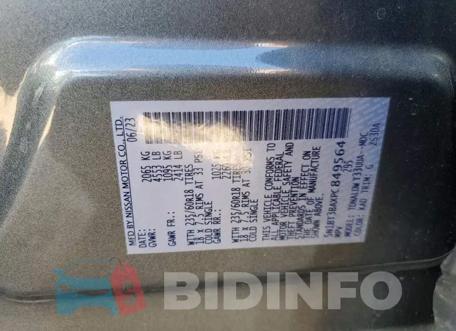 5N1BT3BAXPC849564 Photo# 12