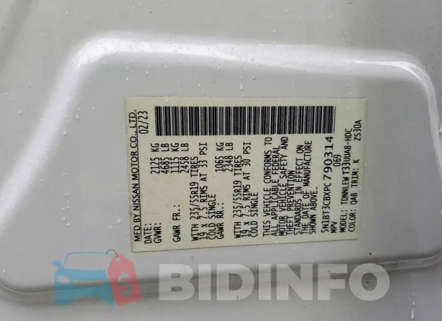5N1BT3CBXPC790314 Photo# 13