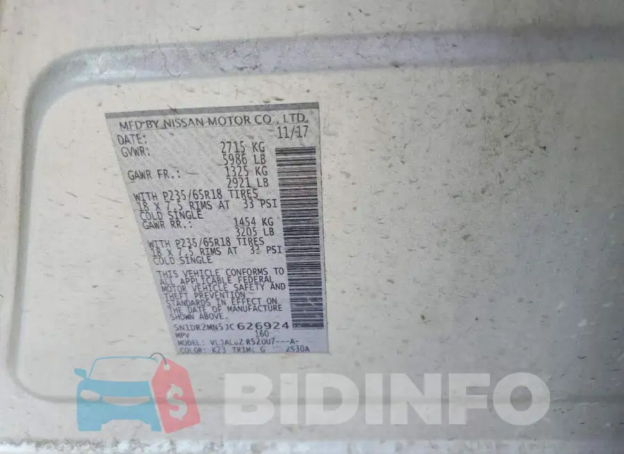 5N1DR2MN5JC626924 Photo# 12