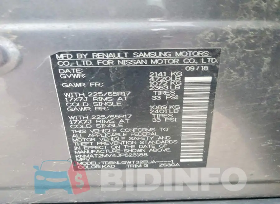 KNMAT2MV4JP623188 Photo# 14