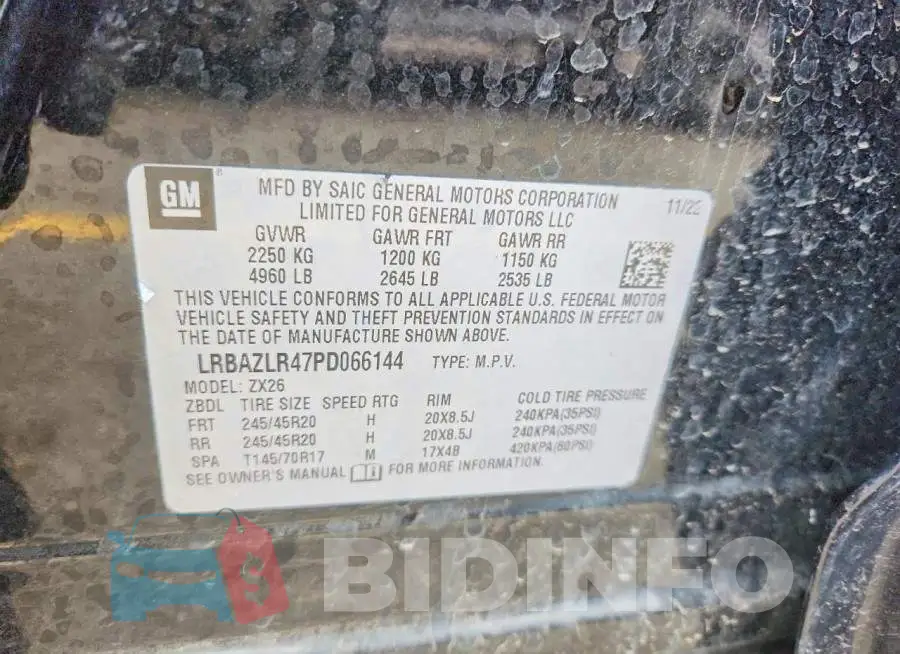 LRBAZLR47PD066144 Photo# 12