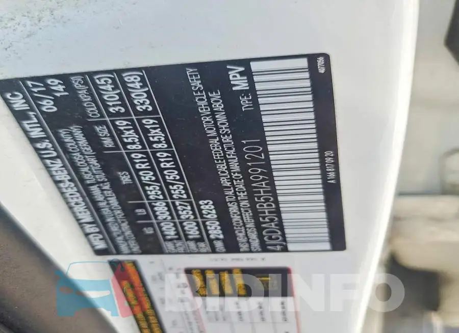 4JGDA5HB5HA991201 Photo# 12