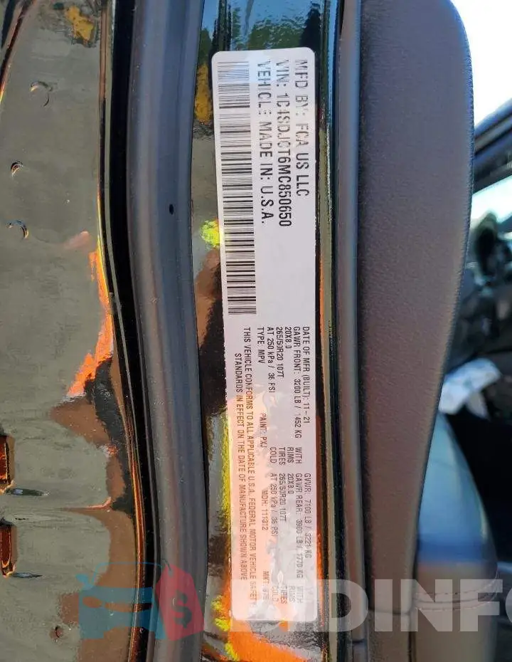 1C4SDJCT6MC850650 Photo# 14
