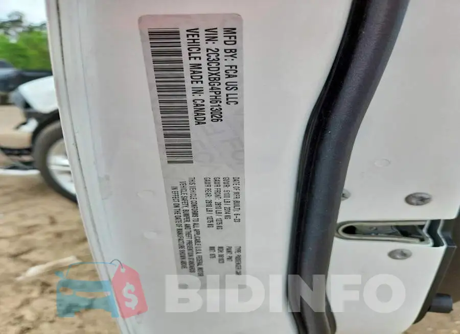 2C3CDXBG4PH613026 Photo# 12