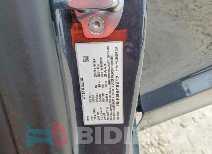 5YJ3E1EA1SF907124 Photo# 12