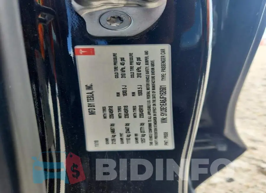 5YJ3E1EA6JF152681 Photo# 12