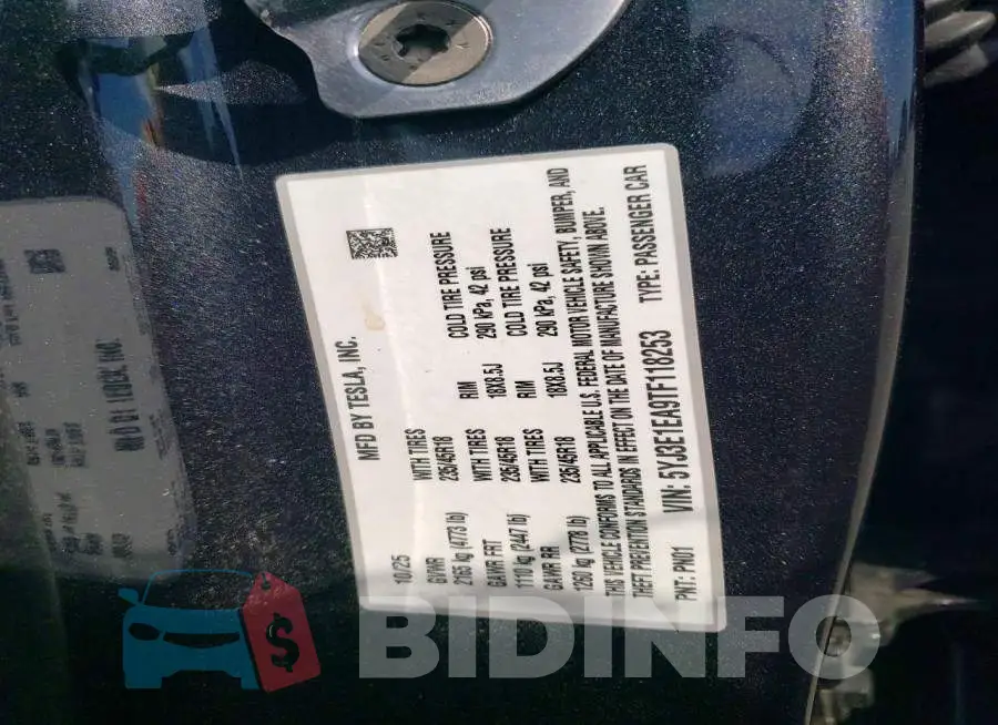 5YJ3E1EA9TF118253 Photo# 12