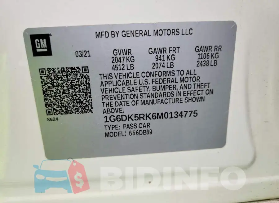 1G6DK5RK6M0134775 Photo# 12