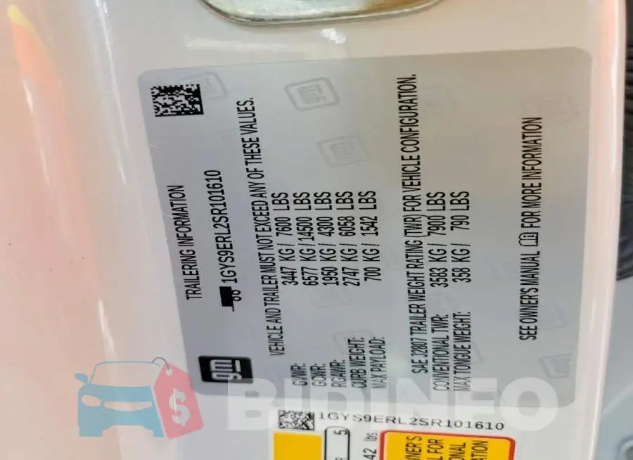 1GYS9ERL2SR101610 Photo# 14