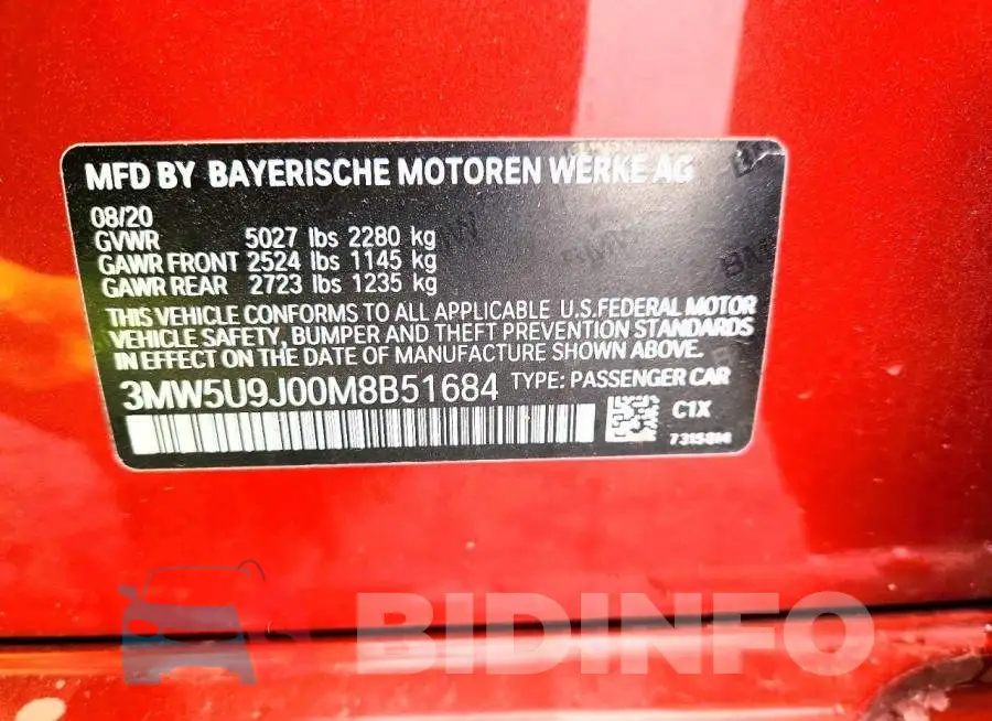 3MW5U9J00M8B51684 Photo# 12