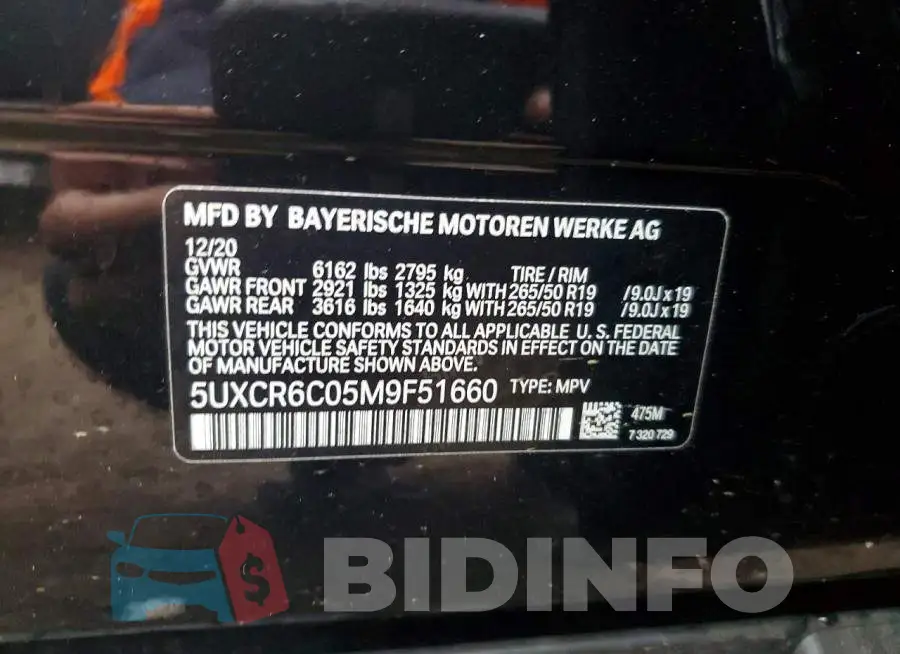 5UXCR6C05M9F51660 Photo# 12