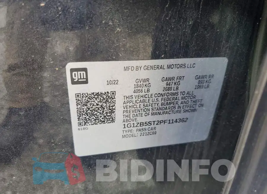 1G1ZB5ST2PF114362 Photo# 12