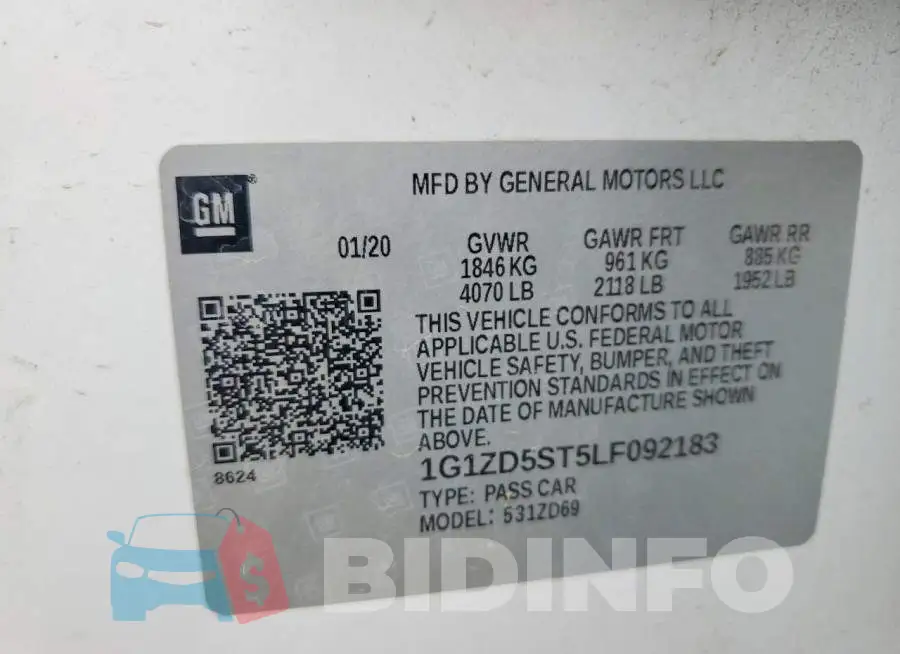 1G1ZD5ST5LF092183 Photo# 12
