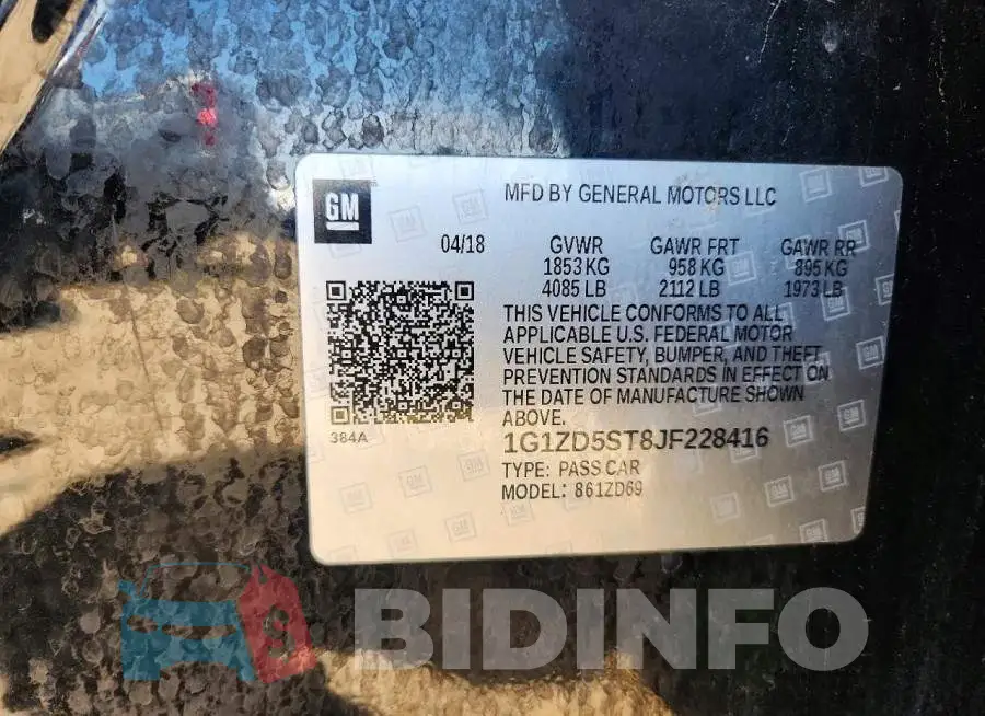 1G1ZD5ST8JF228416 Photo# 12
