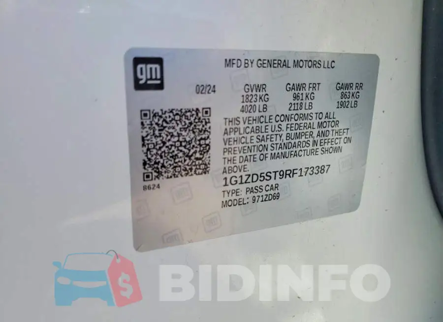 1G1ZD5ST9RF173387 Photo# 12