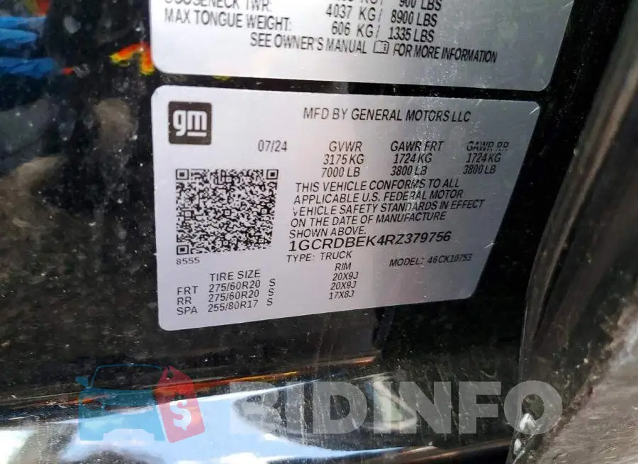 1GCRDBEK4RZ379756 Photo# 12