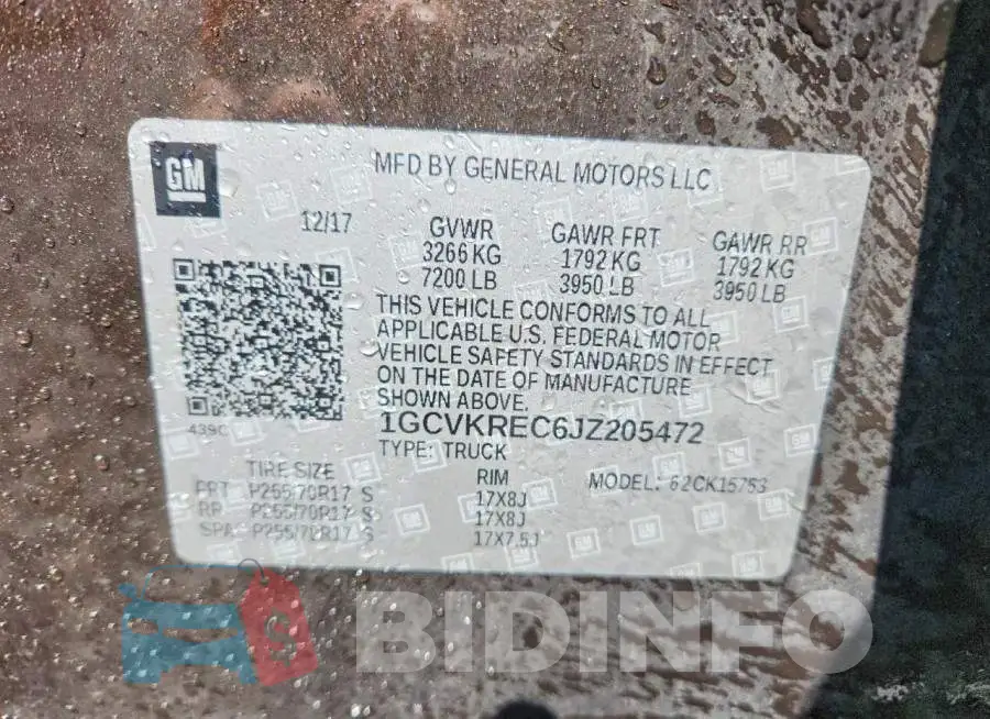 1GCVKREC6JZ205472 Photo# 12