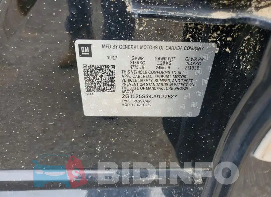 2G1125S34J9127627 Photo# 13