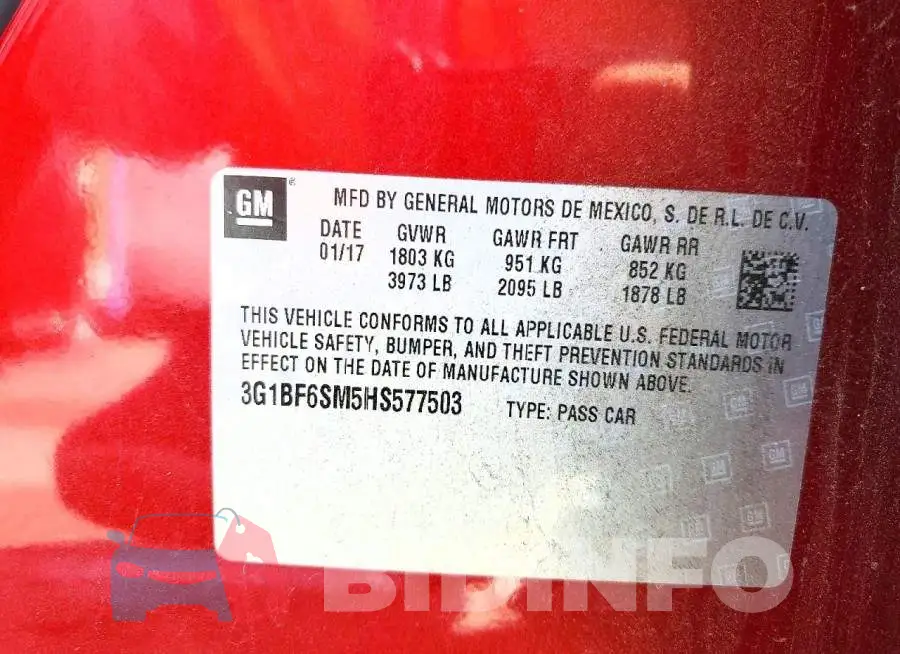 3G1BF6SM5HS577503 Photo# 13