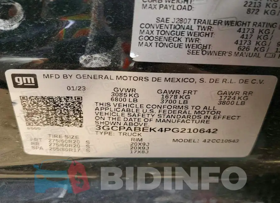 3GCPABEK4PG210642 Photo# 12