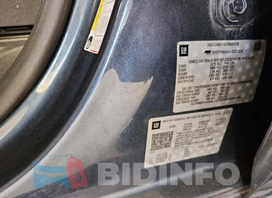 3GCPYBEHXLG371829 Photo# 12