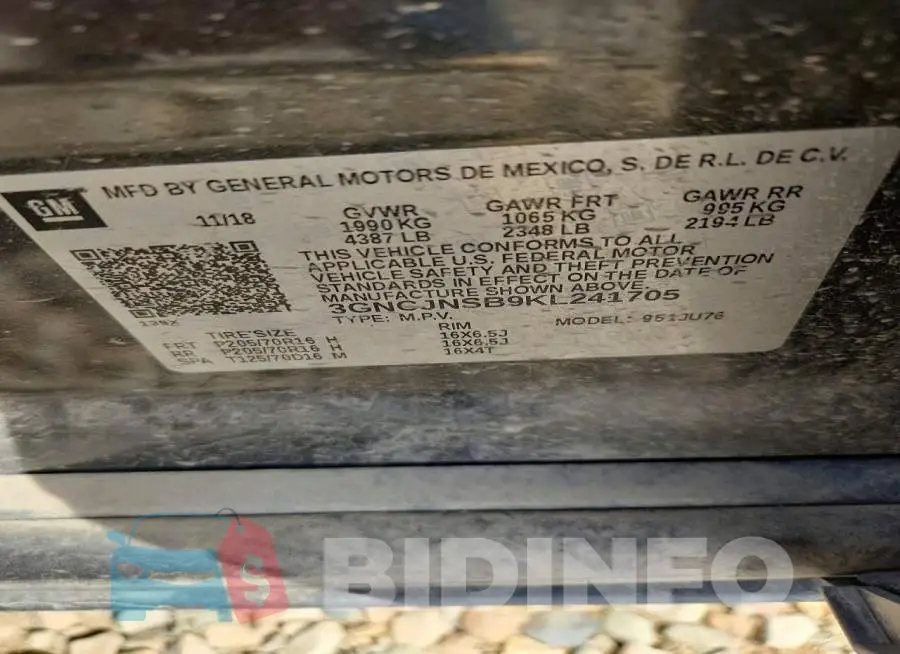3GNCJNSB9KL241705 Photo# 12