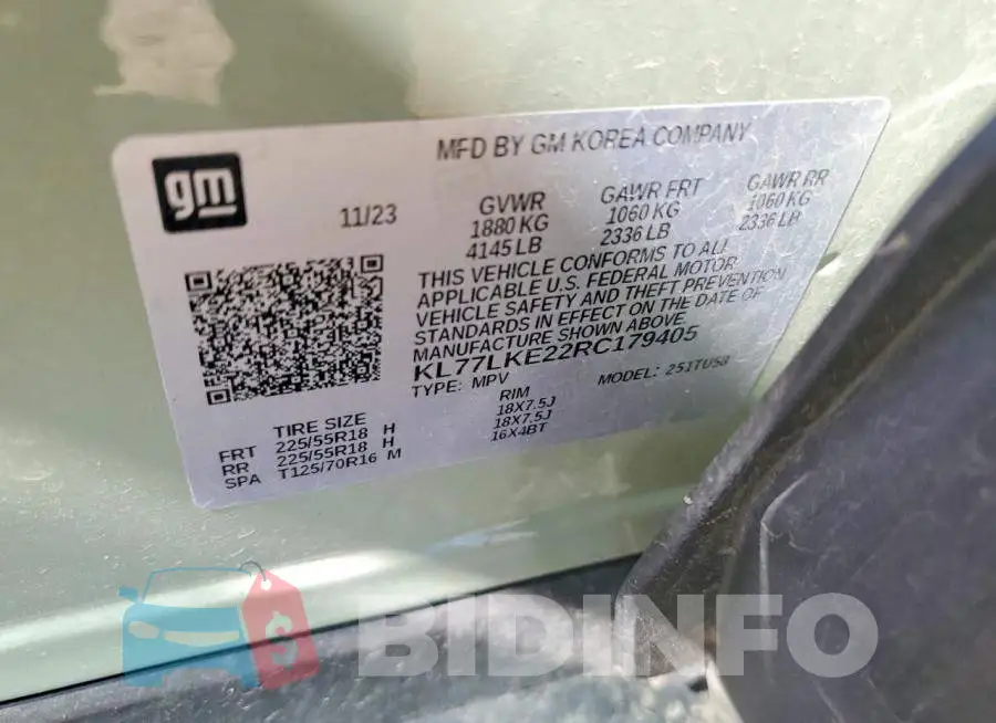 KL77LKE22RC179405 Photo# 12