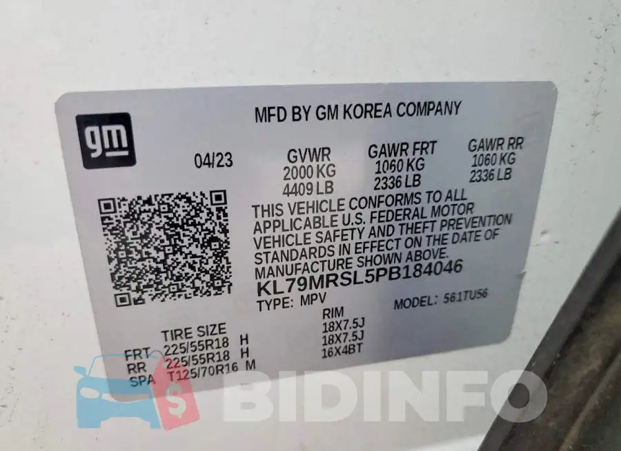 KL79MRSL5PB184046 Photo# 14