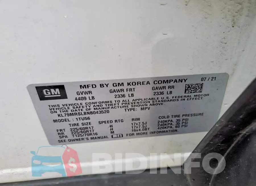 KL79MRSL8NB043520 Photo# 13