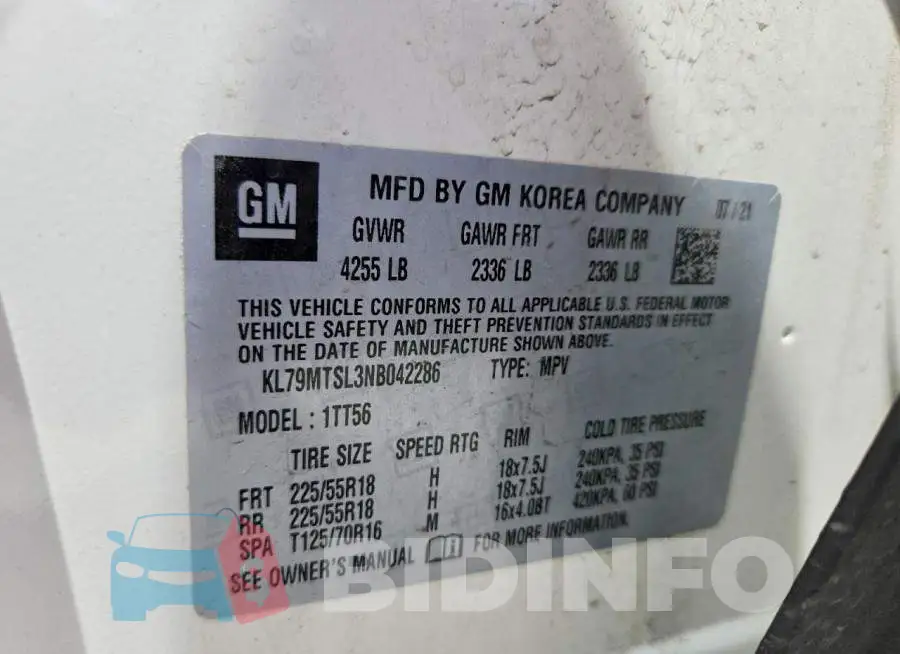 KL79MTSL3NB042286 Photo# 12