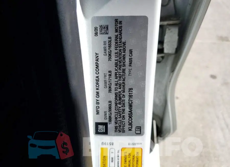 KL8CD6SA4MC716178 Photo# 13