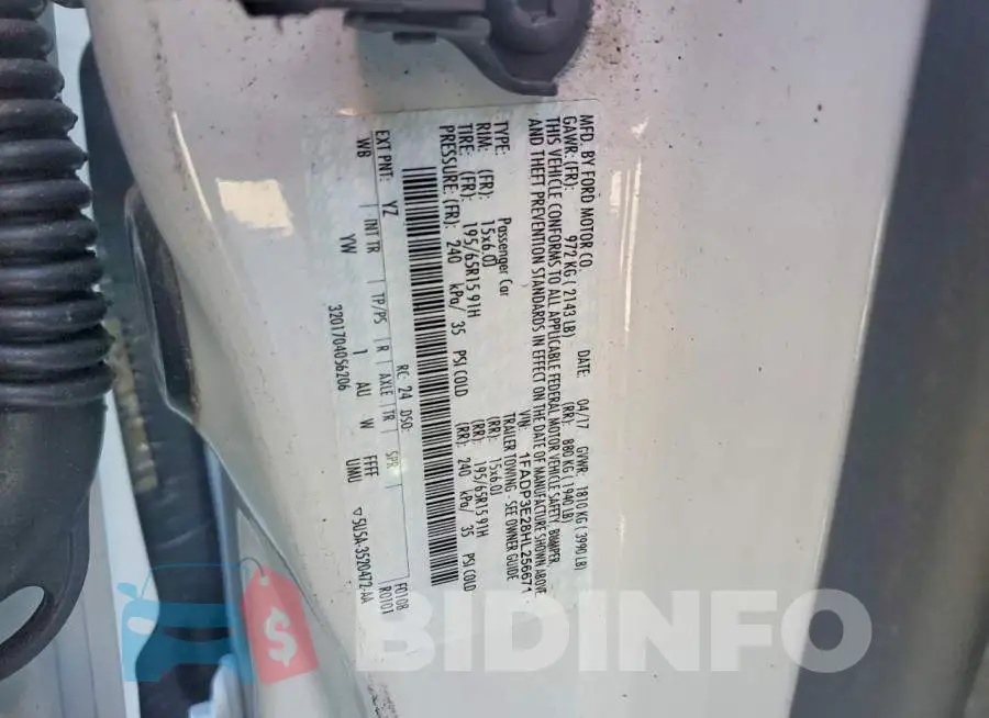 1FADP3E28HL256671 Photo# 12