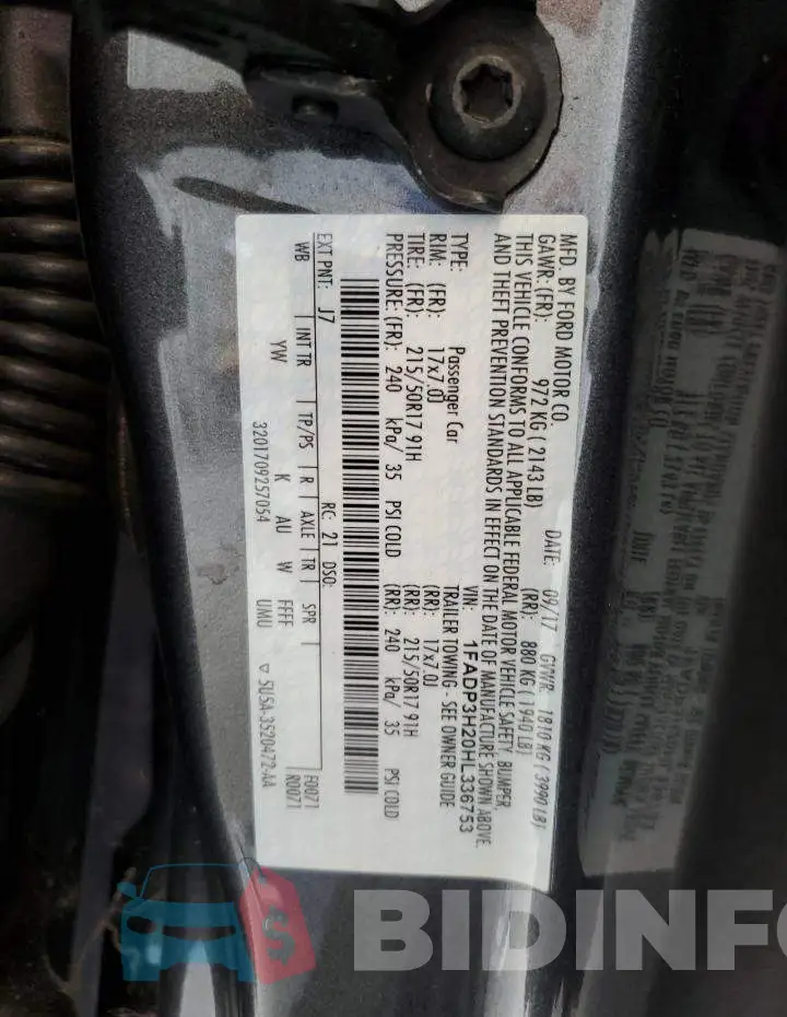1FADP3H20HL336753 Photo# 12