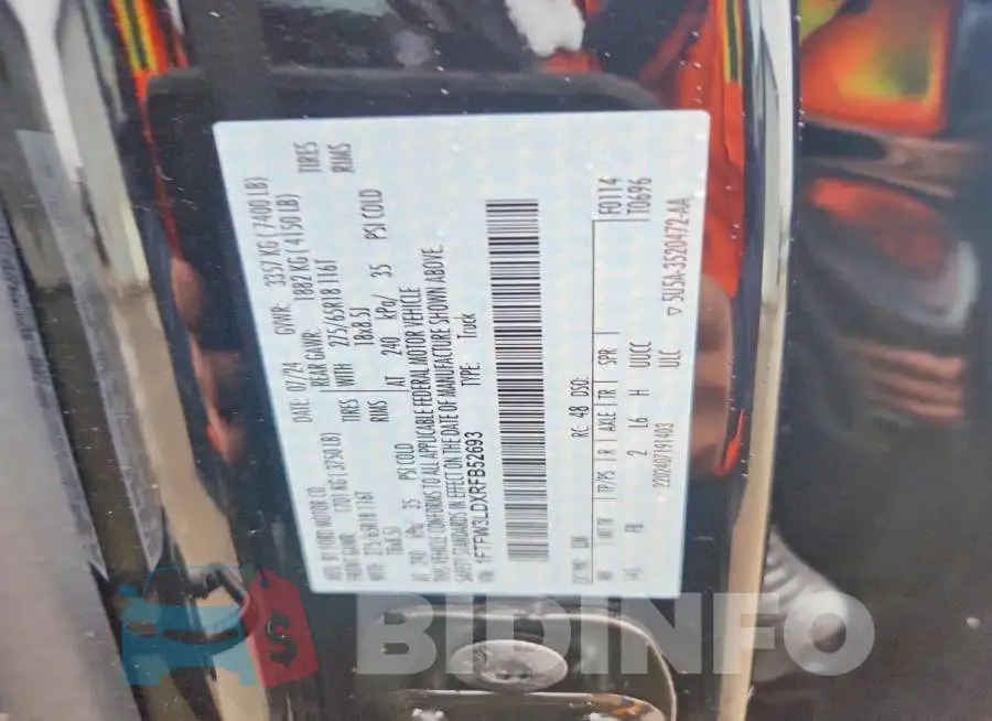 1FTFW3LDXRFB52693 Photo# 12