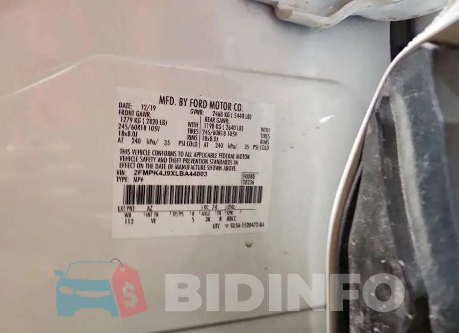 2FMPK4J9XLBA44003 Photo# 13