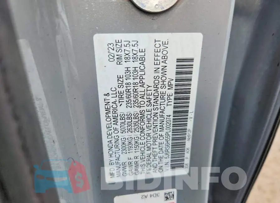 5J6RS6H55PL002074 Photo# 12