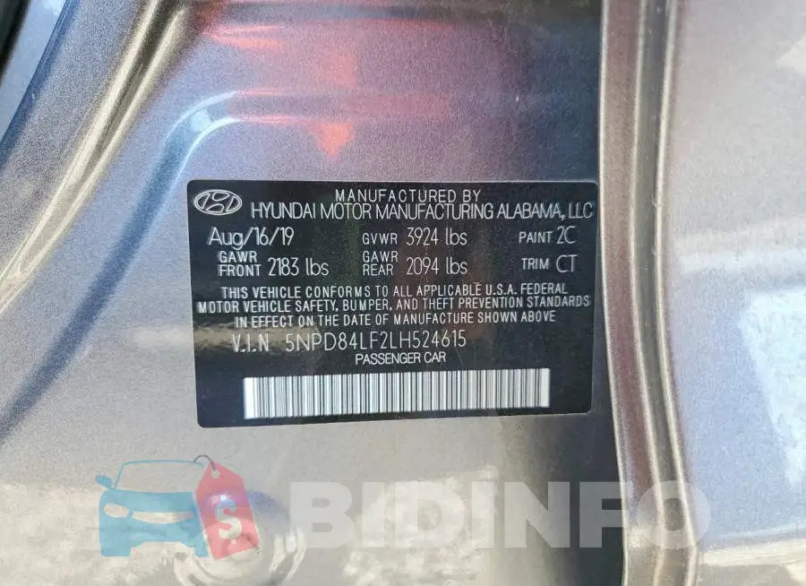 5NPD84LF2LH524615 Photo# 13