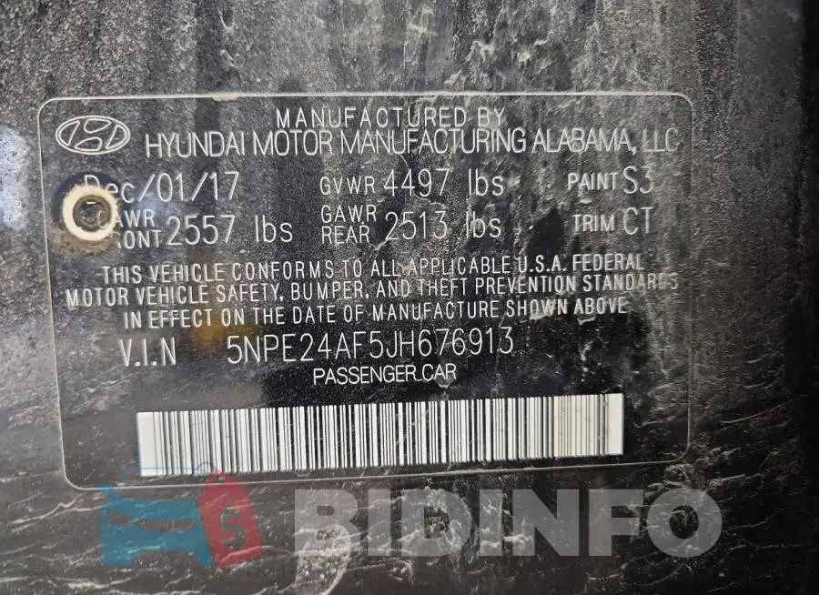 5NPE24AF5JH676913 Photo# 12