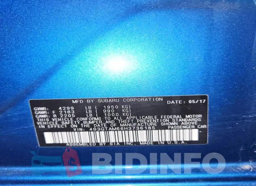 4S3GTAM66H3736185 Photo# 13