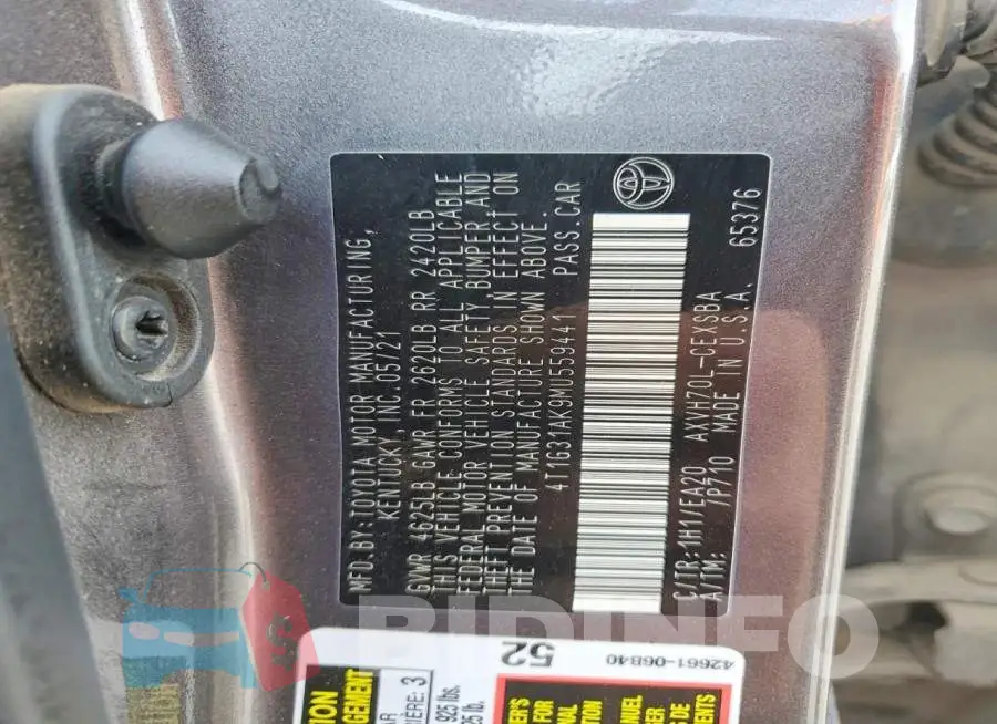 4T1G31AK9MU559441 Photo# 12