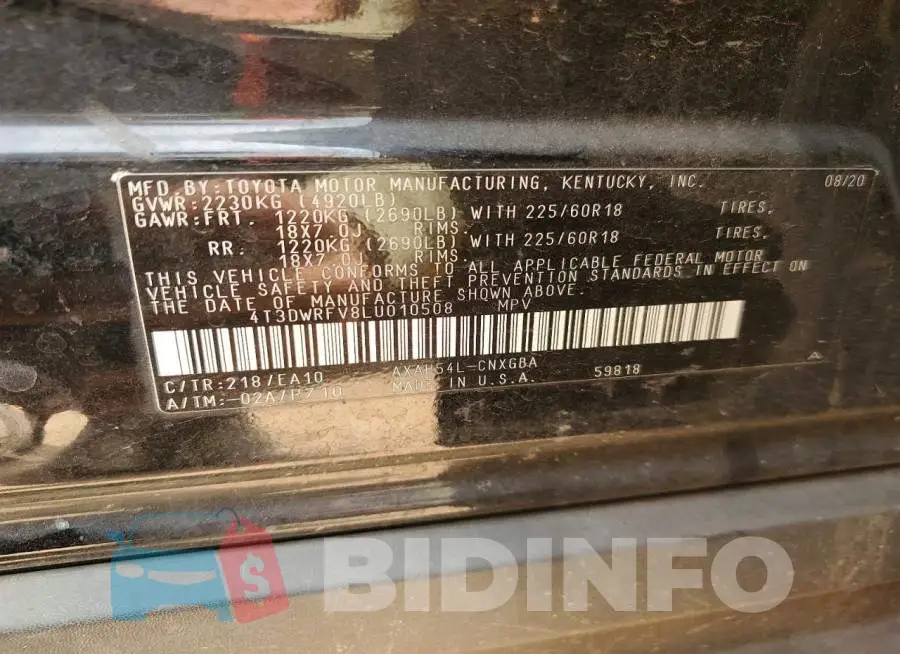 4T3DWRFV8LU010508 Photo# 13