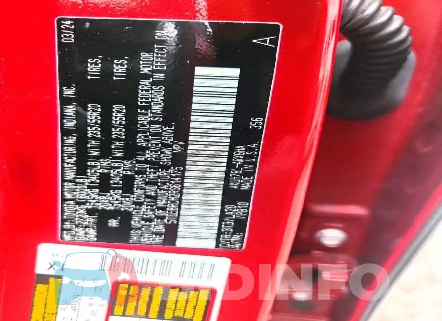 5TDEBRCH2RS614175 Photo# 13