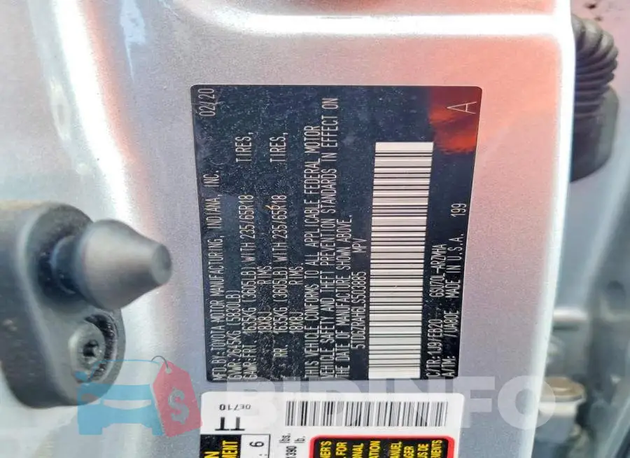 5TDGZRAH6LS503885 Photo# 13