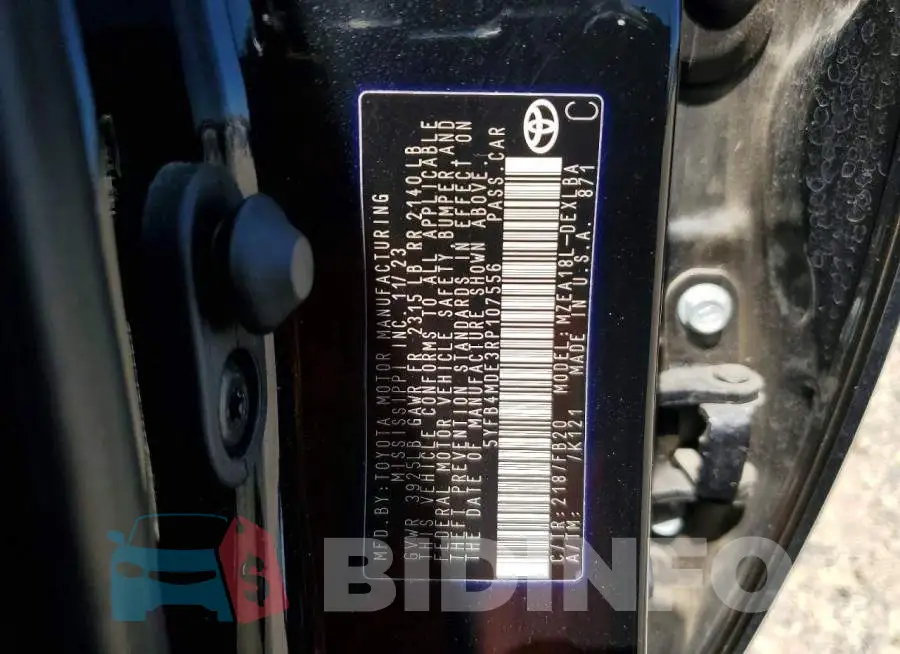 5YFB4MDE3RP107556 Photo# 12