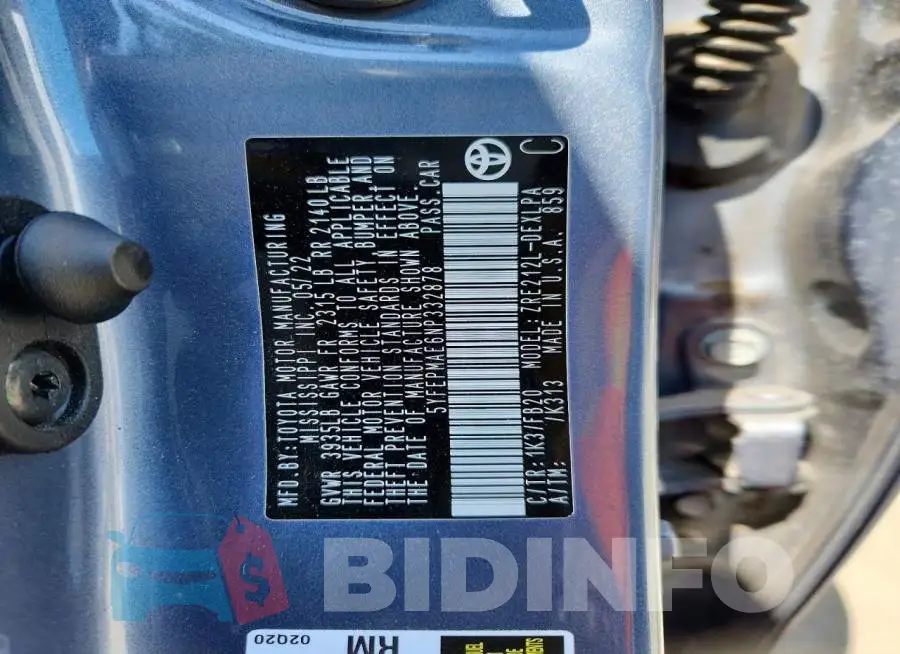 5YFEPMAE6NP332878 Photo# 12
