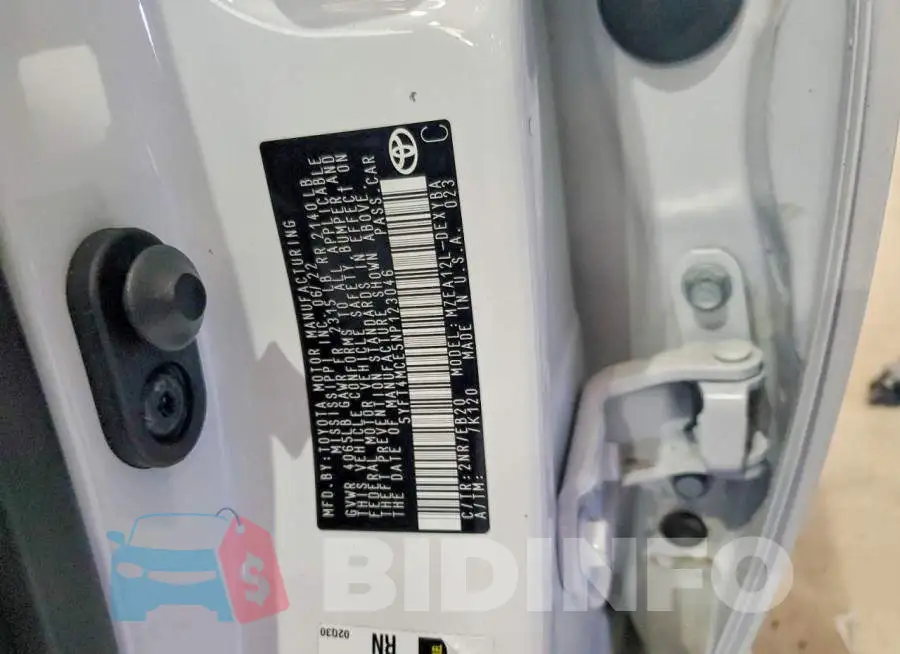 5YFT4MCE5NP123046 Photo# 12