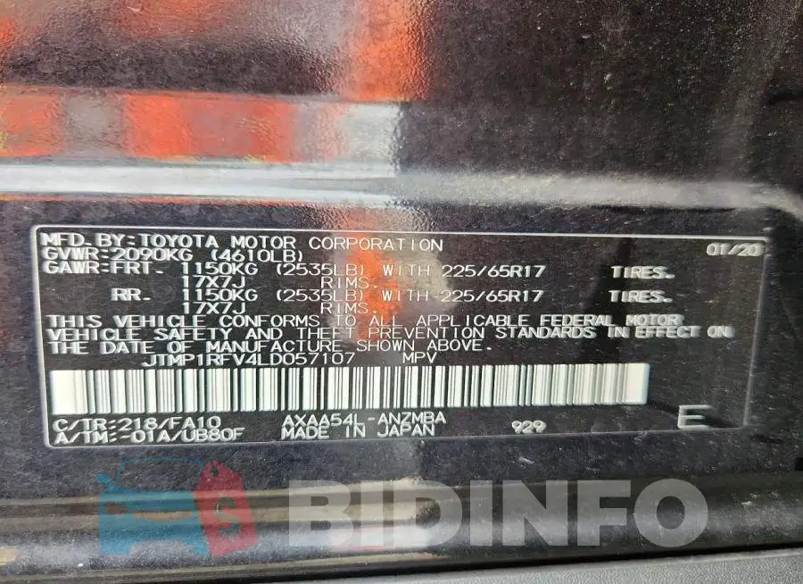 JTMP1RFV4LD057107 Photo# 13