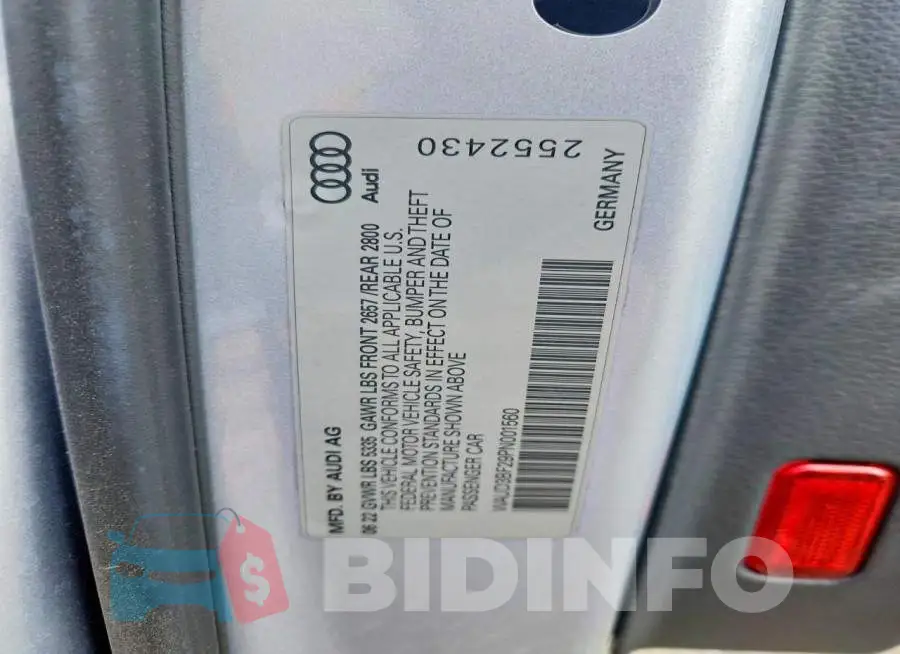 WAUD3BF29PN001560 Photo# 12