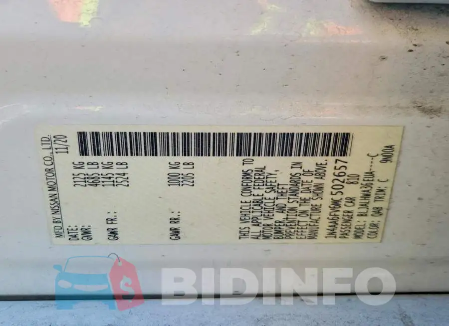 1N4AA6FV6MC502657 Photo# 12