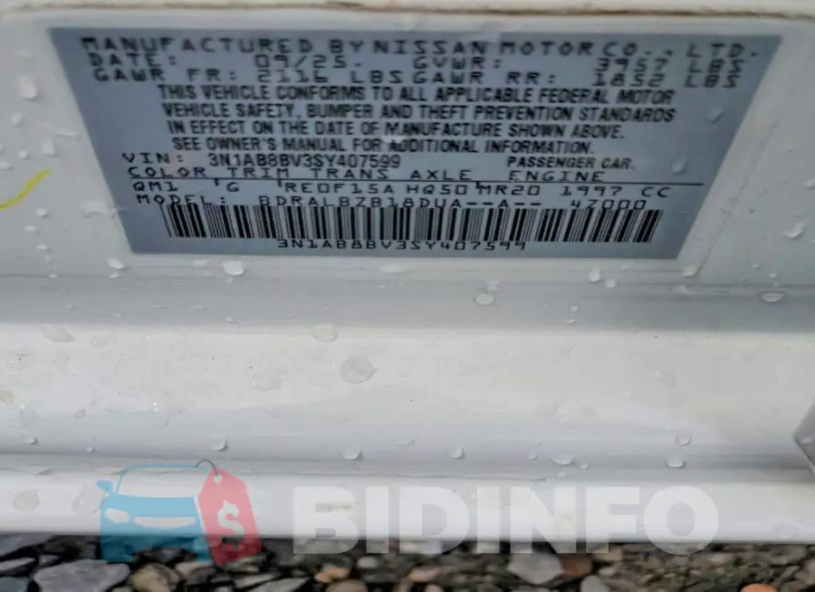 3N1AB8BV3SY407599 Photo# 12